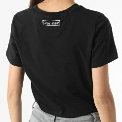 Top 10 💯 Tee 👕 Shirt Femme QS6798E Noir de Calvin Klein 🥰 -France Calvin Klein Soldes 2024 calvin klein 308802 QS6798E UB1 20220329T155453 04