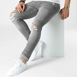 Nouveau ⌛ Jean Skinny 0446 Gris de Calvin Klein 😉 -France Calvin Klein Soldes 2024 calvin klein 308861 J30J320446 1BZ 20220311T152639 03