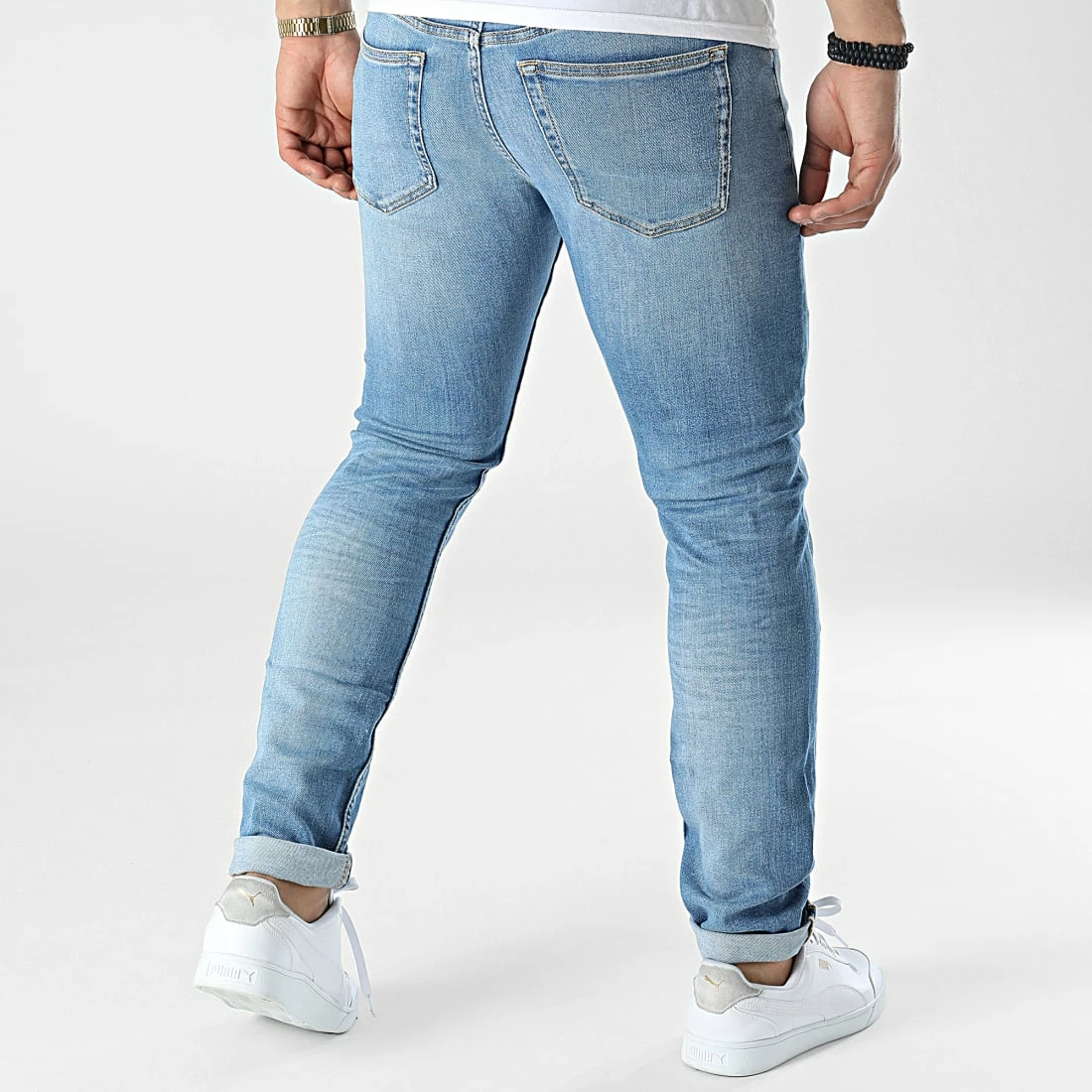 Offres 🎁 Jean Slim Taper 0466 Bleu Denim de Calvin Klein 🔔 4 Offres 🎁 Jean Slim Taper 0466 Bleu Denim de Calvin Klein 🔔 – Image 4