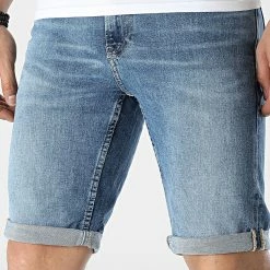 Tout neuf 🧨 Short Jean Slim 0520 Bleu Denim de Calvin Klein 👏