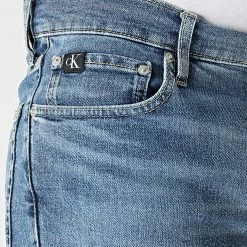 Tout neuf 🧨 Short Jean Slim 0520 Bleu Denim de Calvin Klein 👏 -France Calvin Klein Soldes 2024 calvin klein 308867 J30J320520 1A4 20220311T152157 03