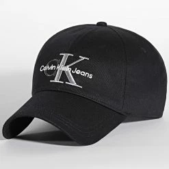 Meilleure vente 👍 Casquette Double Embroidery 8133 Noir de Calvin Klein 🎉