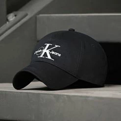 Meilleure vente 👍 Casquette Double Embroidery 8133 Noir de Calvin Klein 🎉 -France Calvin Klein Soldes 2024 calvin klein 308989 K50K508133 BDS 20220325T114249 05