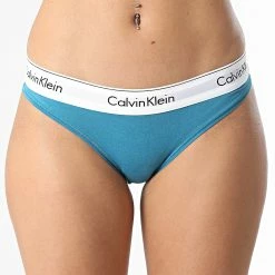 Promo 💯 Culotte Femme F3787E Bleu de Calvin Klein 🛒