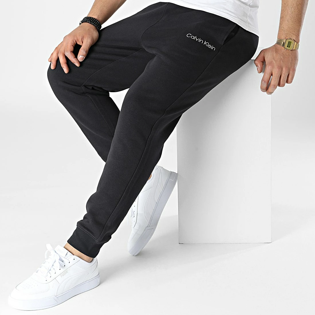 Top 10 💯 Pantalon Jogging GMS2P606 Noir Réfléchissant de Calvin Klein 🔔 2 Top 10 💯 Pantalon Jogging GMS2P606 Noir Réfléchissant de Calvin Klein 🔔 – Image 2