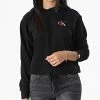 Tout neuf 🔔 Sweat Capuche Femme QS6427E Noir de Calvin Klein 😉