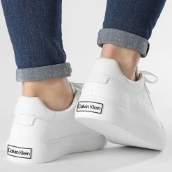 Acheter 🛒 Baskets Femme Vulcan Lace Up 0797 White Mono Mix de Calvin Klein 🎉 -France Calvin Klein Soldes 2024 calvin klein 312287 HW0HW00797 0LE 20220405T154848 04