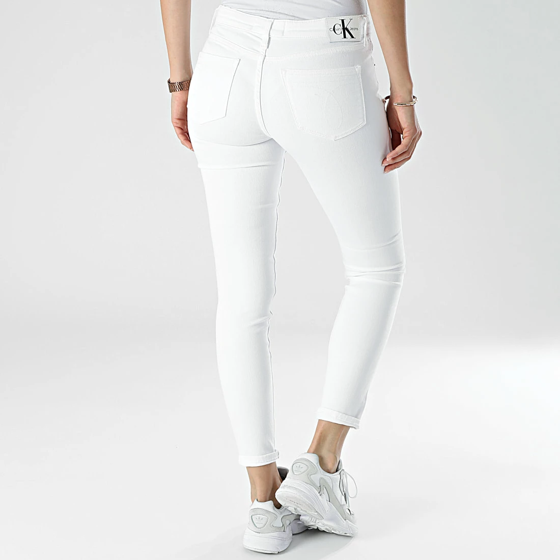 Promo 🌟 Jean Skinny Femme 8607 Blanc de Calvin Klein 🌟 4 Promo 🌟 Jean Skinny Femme 8607 Blanc de Calvin Klein 🌟 – Image 4
