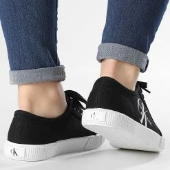 Meilleur prix 💯 Baskets Femme Vulcanized 👟 Sneaker Lace Up 0402 Black de Calvin Klein ✨ -France Calvin Klein Soldes 2024 calvin klein 313486 YW0YW00402 BDS 20220405T160941 04