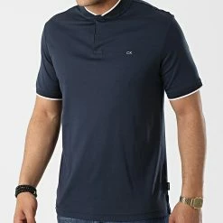 Tout neuf ❤️ Polo Manches Courtes Smooth Cotton 8997 Bleu Marine de Calvin Klein 🌟