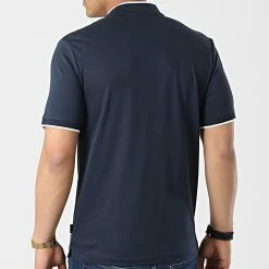 Tout neuf ❤️ Polo Manches Courtes Smooth Cotton 8997 Bleu Marine de Calvin Klein 🌟 -France Calvin Klein Soldes 2024 calvin klein 314052 K10K108997 DW4 20220420T135817 04