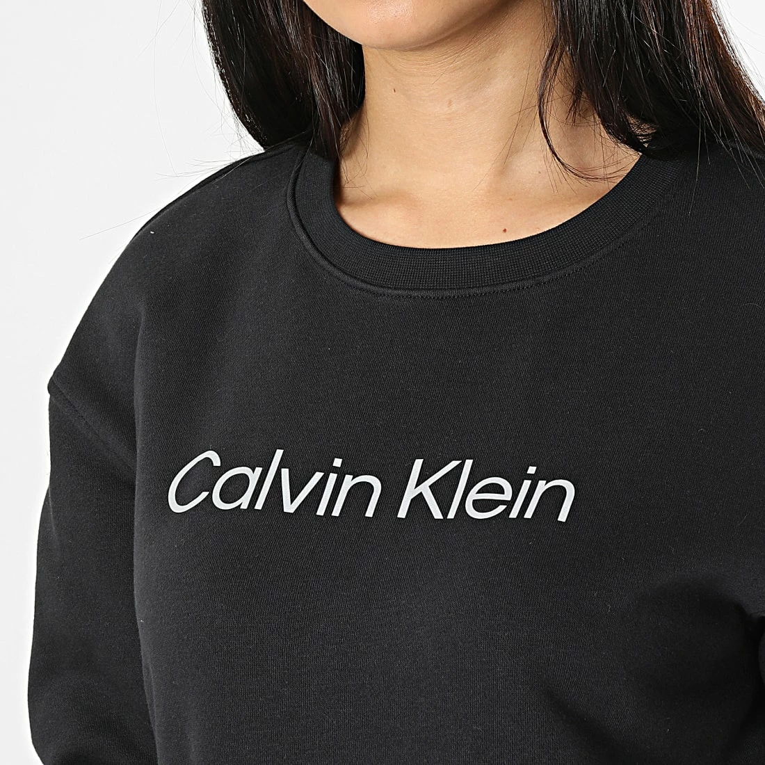 Offres 🤩 Sweat Crewneck Femme 2W312 Noir de Calvin Klein 😀 2 Offres 🤩 Sweat Crewneck Femme 2W312 Noir de Calvin Klein 😀 – Image 2