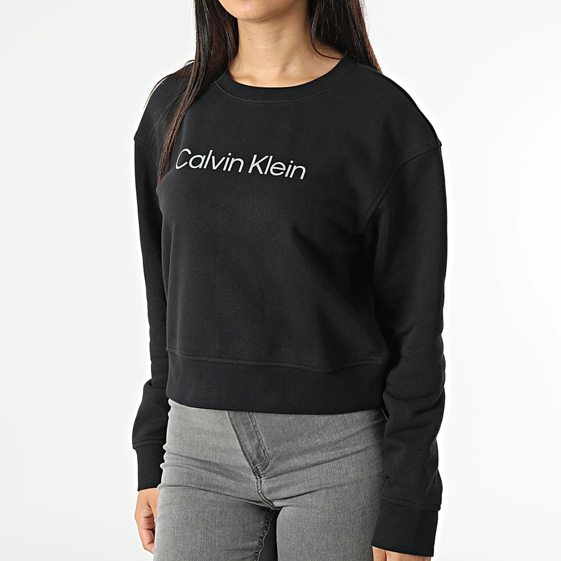 Offres 🤩 Sweat Crewneck Femme 2W312 Noir de Calvin Klein 😀 3 Offres 🤩 Sweat Crewneck Femme 2W312 Noir de Calvin Klein 😀 – Image 3