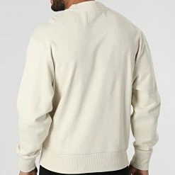 Nouveau 😀 Sweat Crewneck J30J320032 Beige de Calvin Klein 🔥 -France Calvin Klein Soldes 2024 calvin klein 314415 J30J320032 ACF 20220414T161553 04