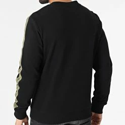 Coupon 🔥 Sweat Crewneck A Bandes Contrast Tape 0037 Noir de Calvin Klein ⭐ -France Calvin Klein Soldes 2024 calvin klein 314425 J30J320037 BEH 20220415T135304 04