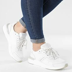 Nouveau 🧨 Baskets Femme Flexi Runner Lace-Up Mix 0807 CK White de Calvin Klein 🎉 -France Calvin Klein Soldes 2024 calvin klein 314524 HW0HW00807 YAF 20220510T160333 03