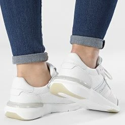 Nouveau 🧨 Baskets Femme Flexi Runner Lace-Up Mix 0807 CK White de Calvin Klein 🎉 -France Calvin Klein Soldes 2024 calvin klein 314524 HW0HW00807 YAF 20220510T160334 04