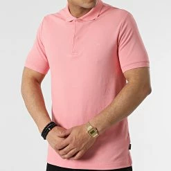 Meilleur prix 👍 Polo Manches Courtes Stretch Pique 8727 Rose de Calvin Klein 👏 -France Calvin Klein Soldes 2024 calvin klein 314673 K10K108727 TI4 20220415T144321 03