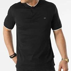 De gros ✨ Polo Manches Courtes Smooth Cotton 8997 Noir de Calvin Klein 🔥 -France Calvin Klein Soldes 2024 calvin klein 314674 K10K108997 BEH 20220415T151339 03