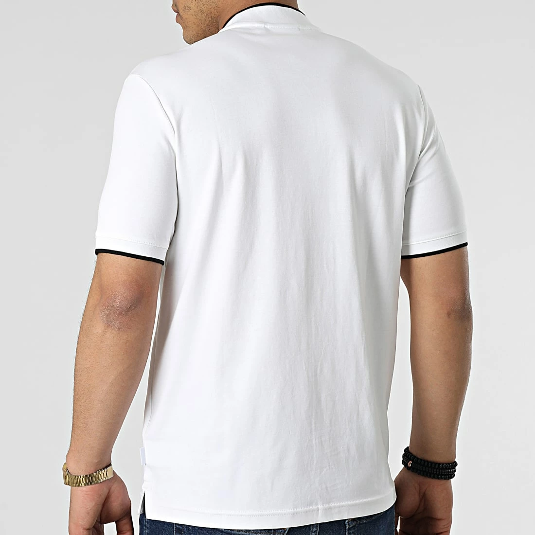 Bon marché ✨ Polo Manches Courtes Smooth Cotton 8997 Blanc de Calvin Klein 🌟 4 Bon marché ✨ Polo Manches Courtes Smooth Cotton 8997 Blanc de Calvin Klein 🌟 – Image 4