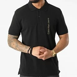 Sortie 😍 Polo A Manches Courtes 0090 Noir de Calvin Klein 👍 -France Calvin Klein Soldes 2024 calvin klein 314882 J30J320090 BEH 20220421T135200 03