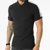 Coupon ⌛ Polo Manches Courtes A Bandes 0598 Noir de Calvin Klein ❤️
