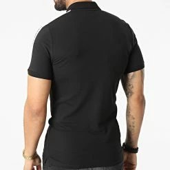 Coupon ⌛ Polo Manches Courtes A Bandes 0598 Noir de Calvin Klein ❤️ -France Calvin Klein Soldes 2024 calvin klein 314894 J30J320598 BEH 20220421T135121 04