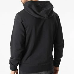 Vente flash 👍 Sweat Zippé Capuche GMS2J407 Noir Réfléchissant de Calvin Klein 🔥 -France Calvin Klein Soldes 2024 calvin klein 314902 GMS2J407 BAE 20220421T135417 04