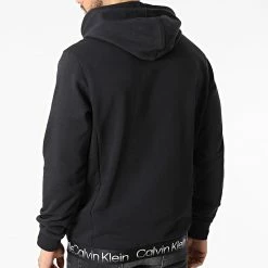 Tout neuf 😉 Sweat Capuche A Poche Poitrine GMS2W301 Noir de Calvin Klein 🥰 -France Calvin Klein Soldes 2024 calvin klein 314903 GMS2W301 BAE 20220421T135335 04