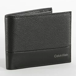 Vente flash 🧨 Portefeuille Subtle Mix Bifold 9180 Noir de Calvin Klein 🥰