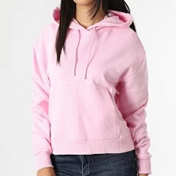 Meilleure vente ⌛ Sweat Capuche Femme 8048 Rose de Calvin Klein 🥰 -France Calvin Klein Soldes 2024 calvin klein 315518 J20J218048 TOE 20220429T160627 03