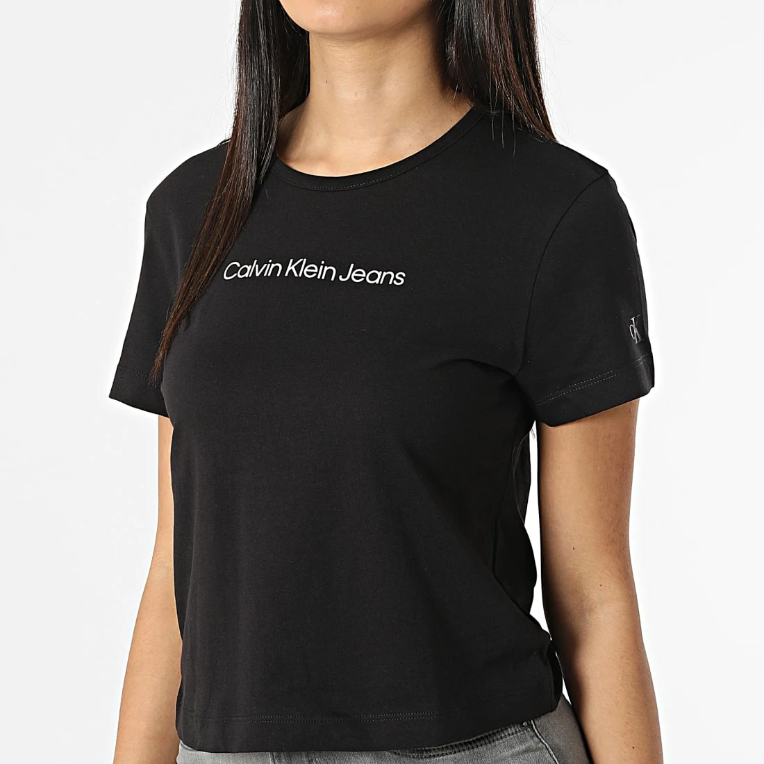 Coupon 👏 Tee 👕 Shirt Femme 9003 Noir de Calvin Klein ✔️ 3 Coupon 👏 Tee 👕 Shirt Femme 9003 Noir de Calvin Klein ✔️ – Image 3