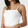 Budget ✨ Débardeur Femme Crop 9129 Blanc de Calvin Klein 🧨