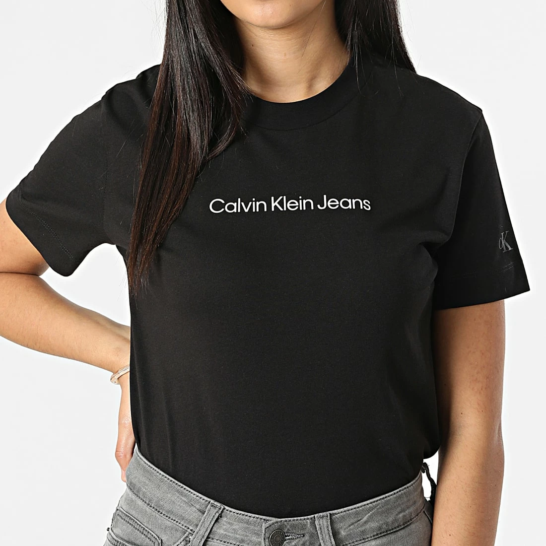 Promo 🔥 Tee 👕 Shirt Femme 9918 Noir de Calvin Klein 😉 1 Promo 🔥 Tee 👕 Shirt Femme 9918 Noir de Calvin Klein 😉