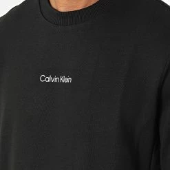 Tout neuf 🔔 Sweat Crewneck Interlock Micro Logo 9431 Noir de Calvin Klein 🎉 -France Calvin Klein Soldes 2024 calvin klein 315834 K10K109431 BEH 20220427T155752 02