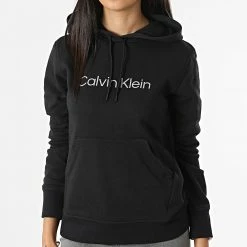 Vente flash 🧨 Sweat Capuche Femme 2W311 Noir de Calvin Klein 😍 -France Calvin Klein Soldes 2024 calvin klein 315885 GWS2W311 BAE 20220429T163212 03