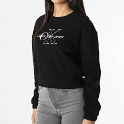 Remise 💯 Sweat Crewneck Femme Crop 8165 Noir de Calvin Klein 🧨 6 Remise 💯 Sweat Crewneck Femme Crop 8165 Noir de Calvin Klein 🧨 -France Calvin Klein Soldes 2024 calvin klein 315892 J20J218165 BEH 20220429T161340 03