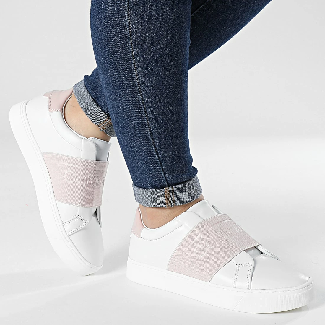 Vente flash ✔️ Baskets Femme Cupsole Slip On 0655 White Spring Rose de Calvin Klein ✨ 3 Vente flash ✔️ Baskets Femme Cupsole Slip On 0655 White Spring Rose de Calvin Klein ✨ – Image 3