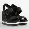 Offres 🎉 Sandales Femme Wedge 0572 Black de Calvin Klein 💯
