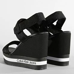 Offres 🎉 Sandales Femme Wedge 0572 Black de Calvin Klein 💯 -France Calvin Klein Soldes 2024 calvin klein 315967 YW0YW00572 BDS 20220805T112528 04