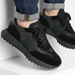 Remise 🎁 Baskets Low Top Lace Up Mix 0497 Triple Mono de Calvin Klein ⭐