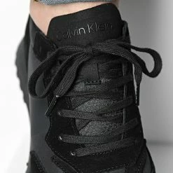 Remise 🎁 Baskets Low Top Lace Up Mix 0497 Triple Mono de Calvin Klein ⭐ -France Calvin Klein Soldes 2024 calvin klein 316313 HM0HM00497 00U 20220426T160016 03