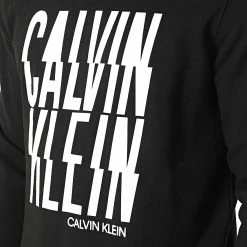 De gros 🔥 Sweat Crewneck Thunder Sweat Logo 8451 Noir de Calvin Klein 😍 -France Calvin Klein Soldes 2024 calvin klein 316510 K10K108451 BEH 20220427T161126 02