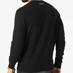 De gros 🔥 Sweat Crewneck Thunder Sweat Logo 8451 Noir de Calvin Klein 😍 -France Calvin Klein Soldes 2024 calvin klein 316510 K10K108451 BEH 20220427T161128 04