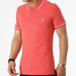 Les meilleures critiques de 🤩 Polo Manches Courtes Tipping Slim 5603 Orange de Calvin Klein ✔️