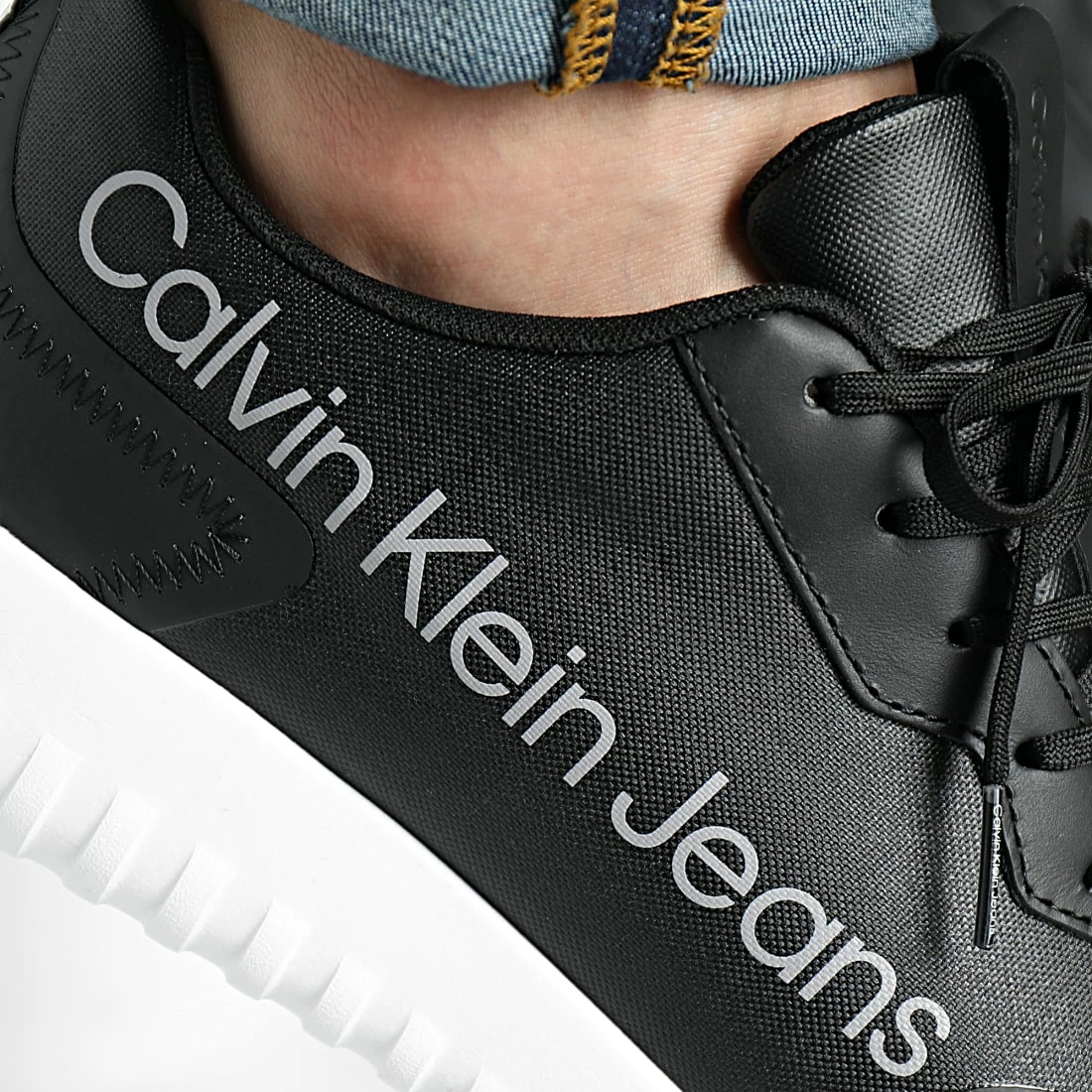 Nouveau 🎁 Baskets Sporty Eva Runner 0338 Black de Calvin Klein 🥰 2 Nouveau 🎁 Baskets Sporty Eva Runner 0338 Black de Calvin Klein 🥰 – Image 2