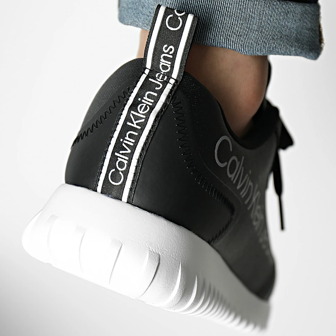 Nouveau 🎁 Baskets Sporty Eva Runner 0338 Black de Calvin Klein 🥰 4 Nouveau 🎁 Baskets Sporty Eva Runner 0338 Black de Calvin Klein 🥰 – Image 4