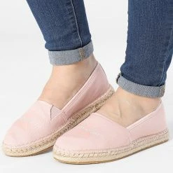 Budget 🔥 Espadrilles Femme Monogram 0660 Pink blush de Calvin Klein 💯