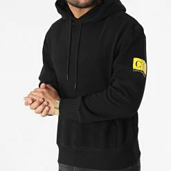 Top 10 😀 Sweat Capuche Two Tone Monogram 0608 Noir de Calvin Klein 🎁 -France Calvin Klein Soldes 2024 calvin klein 318550 J30J320608 BEH 20220512T093256 03