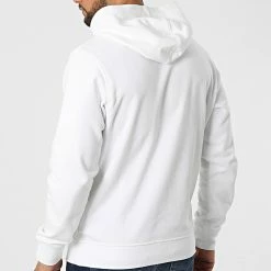 Nouveau 🎉 Sweat Capuche Réfléchissant GMS2W304 Blanc de Calvin Klein ⭐ -France Calvin Klein Soldes 2024 calvin klein 319319 GMS2W304 YAF 20220518T140158 04